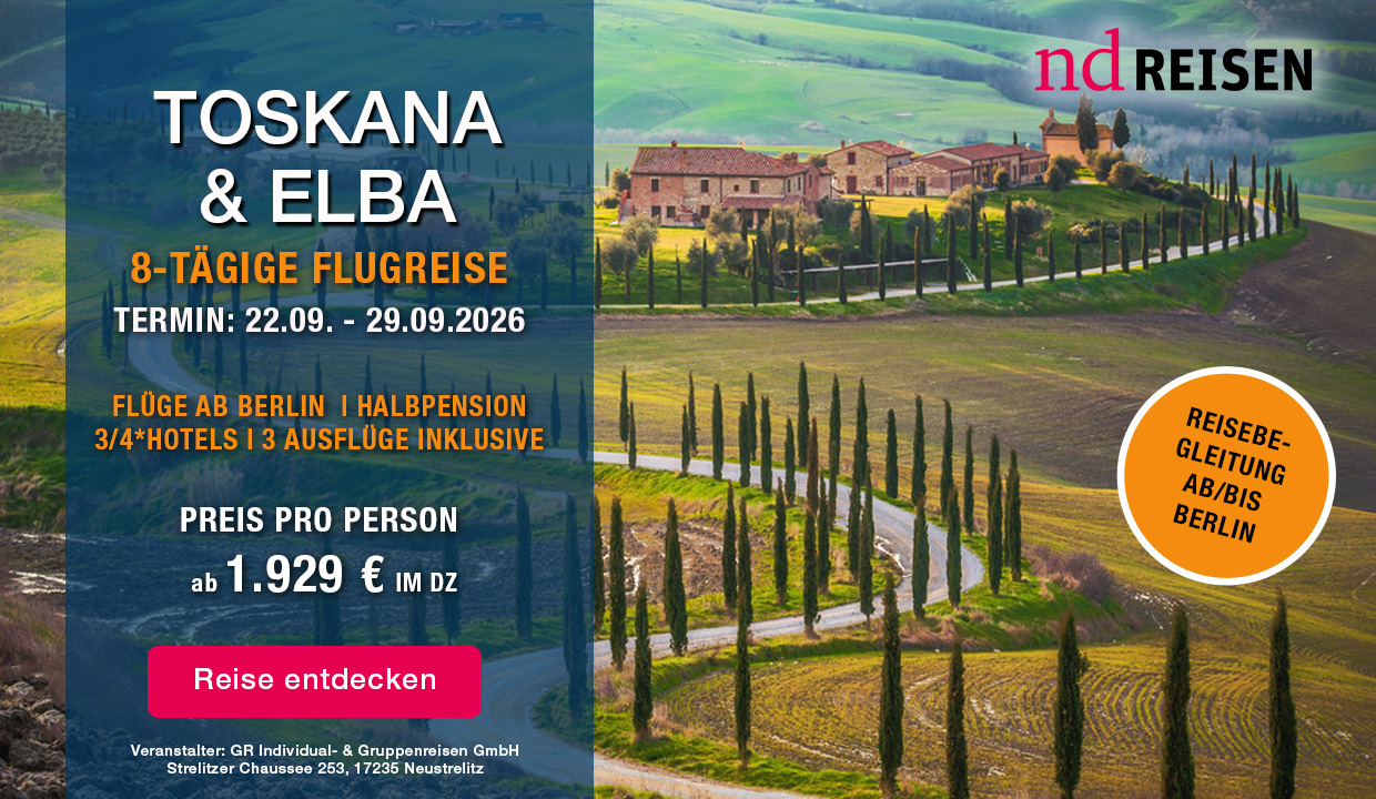 nd Reisen: Toskana & Elba