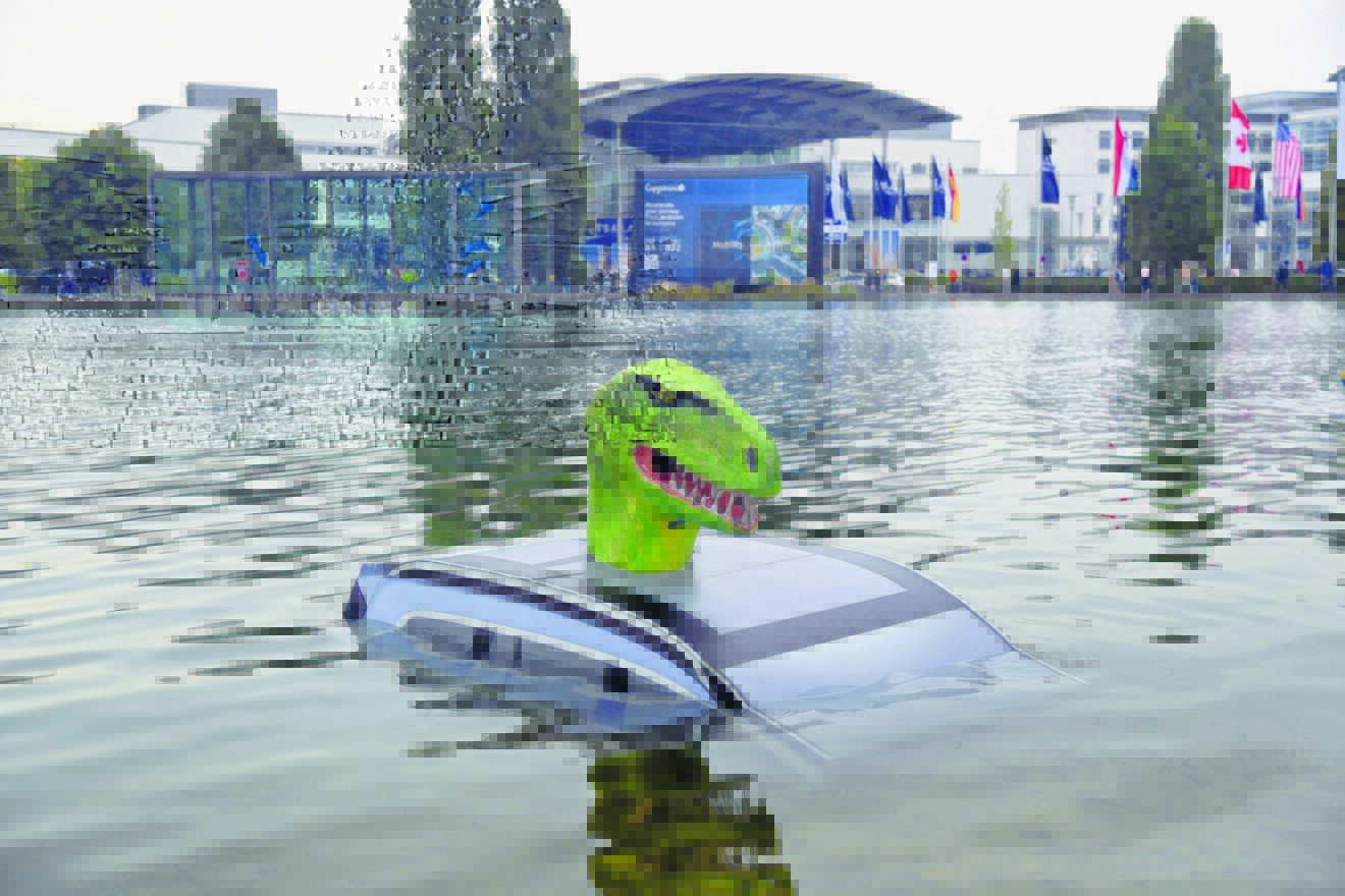 »Autosaurus« versenkt